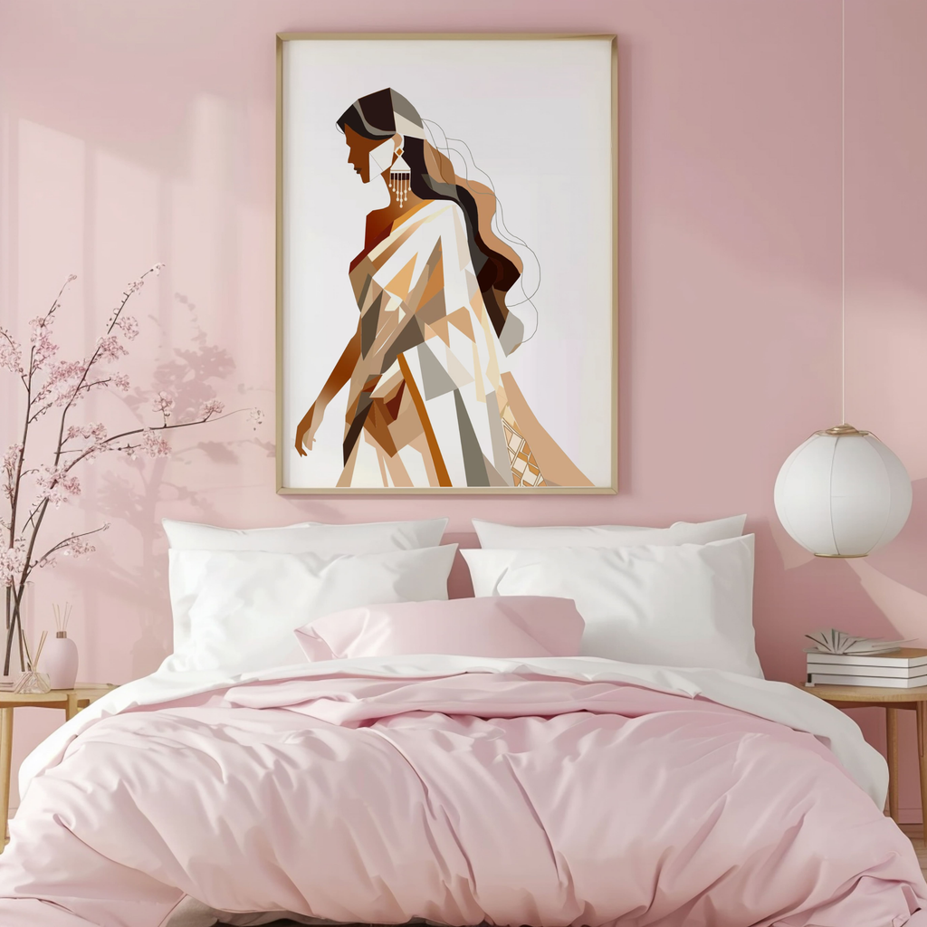 The Serene Sari Minimalist Frame