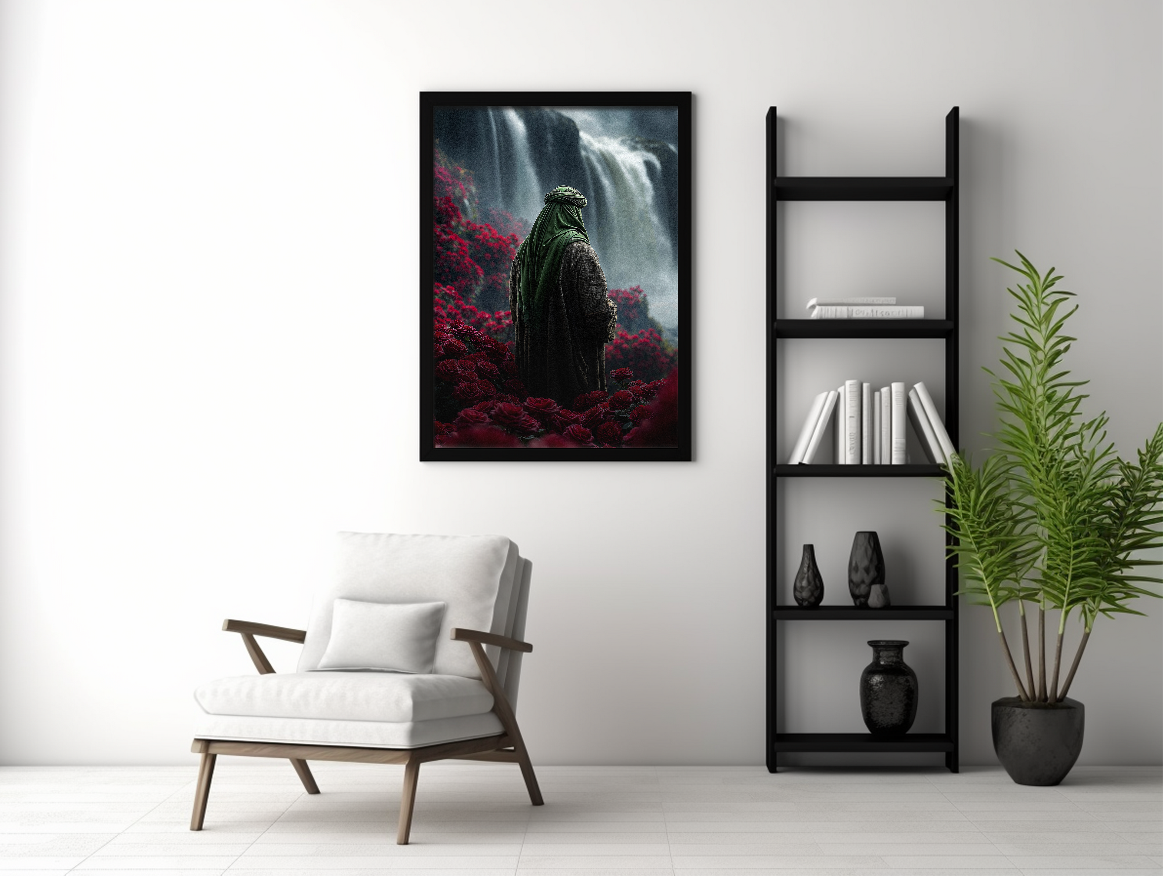 The Wilayah Rose & Waterfall Frame