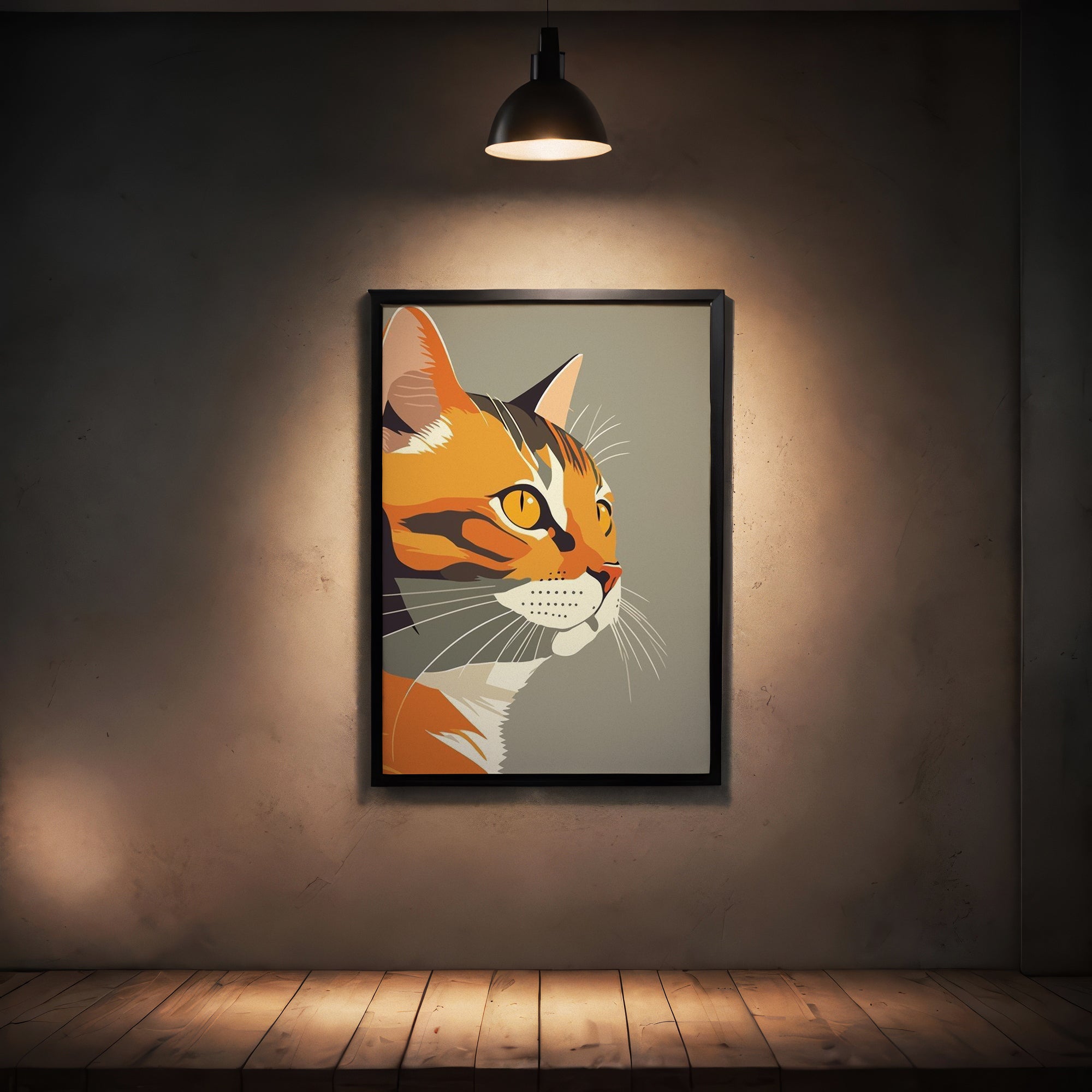 The Vigilant Tabby Modern Pop Frame