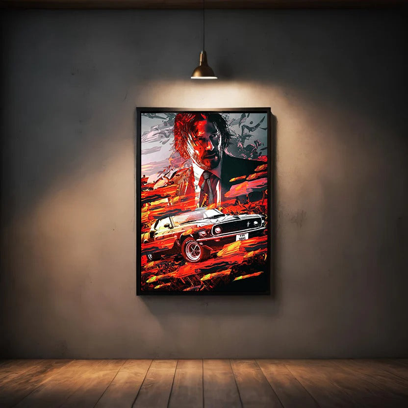 John Wick Mustang Fury Frame