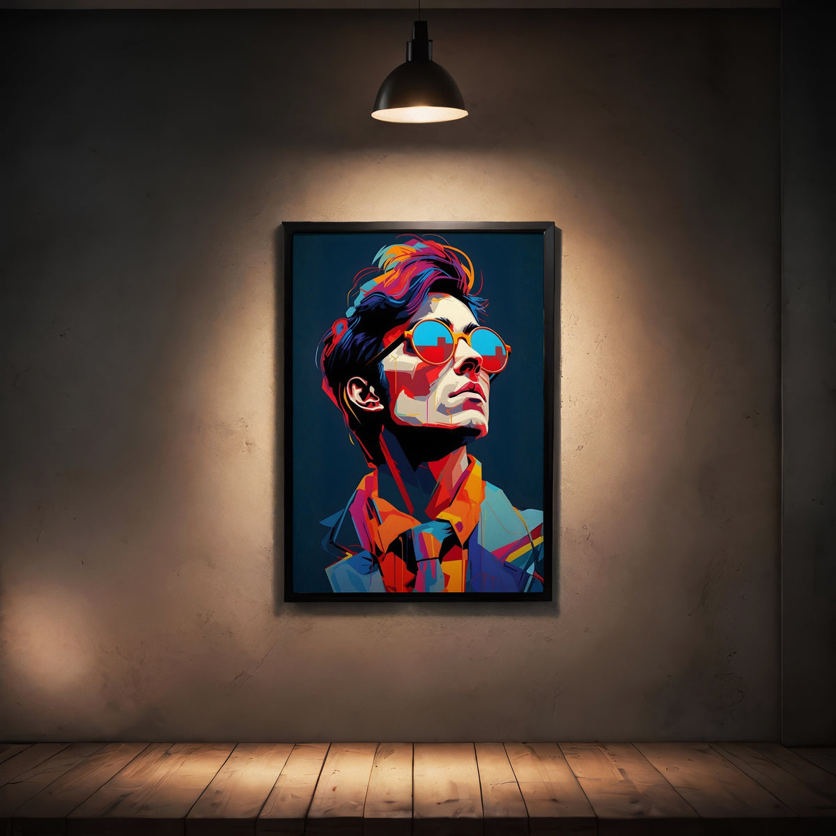 The Prismatic Stallions Abstract Frame