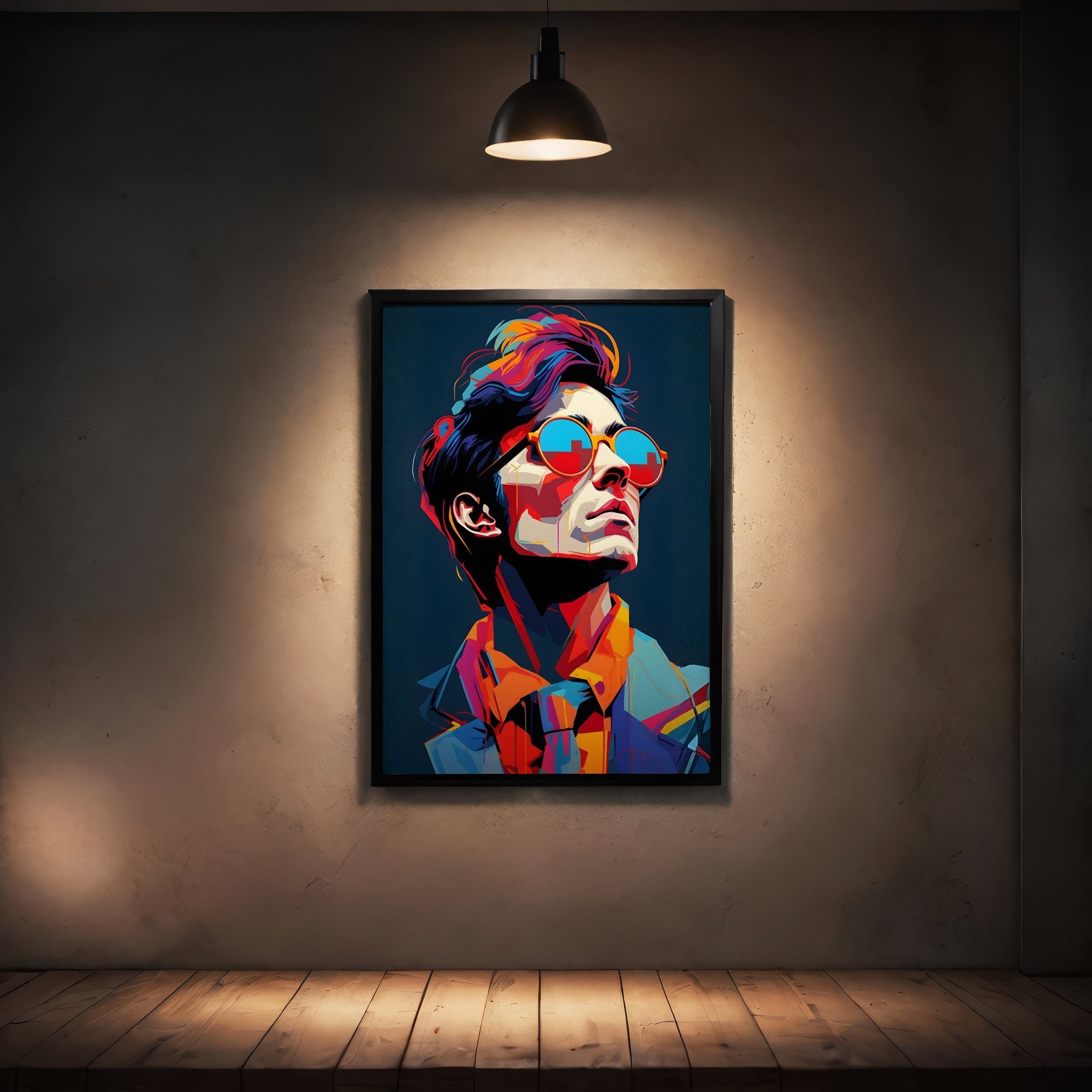 The Prismatic Stallion Abstract Frame