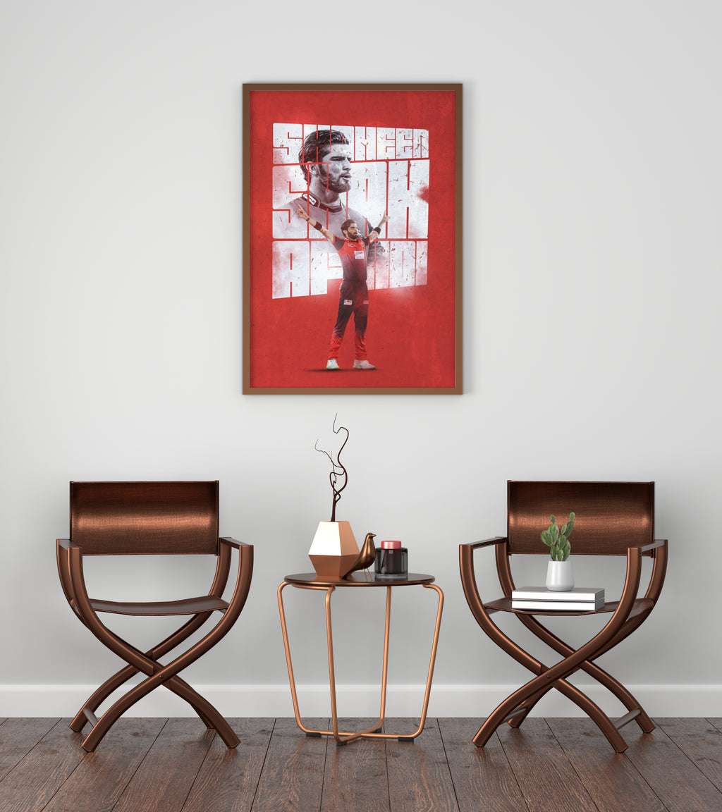 The Eagle Shaheen Shah Afridi Frame