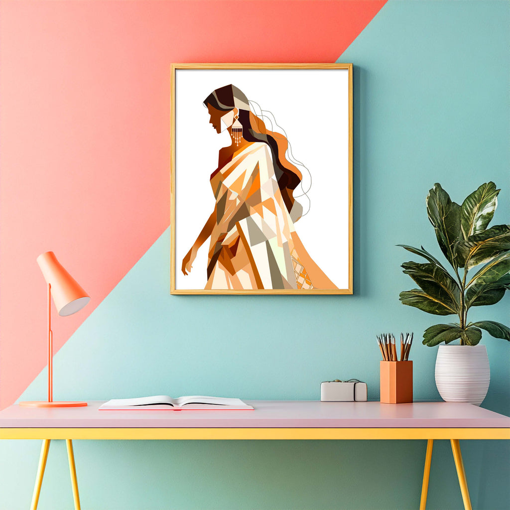 The Serene Sari Minimalist Frame