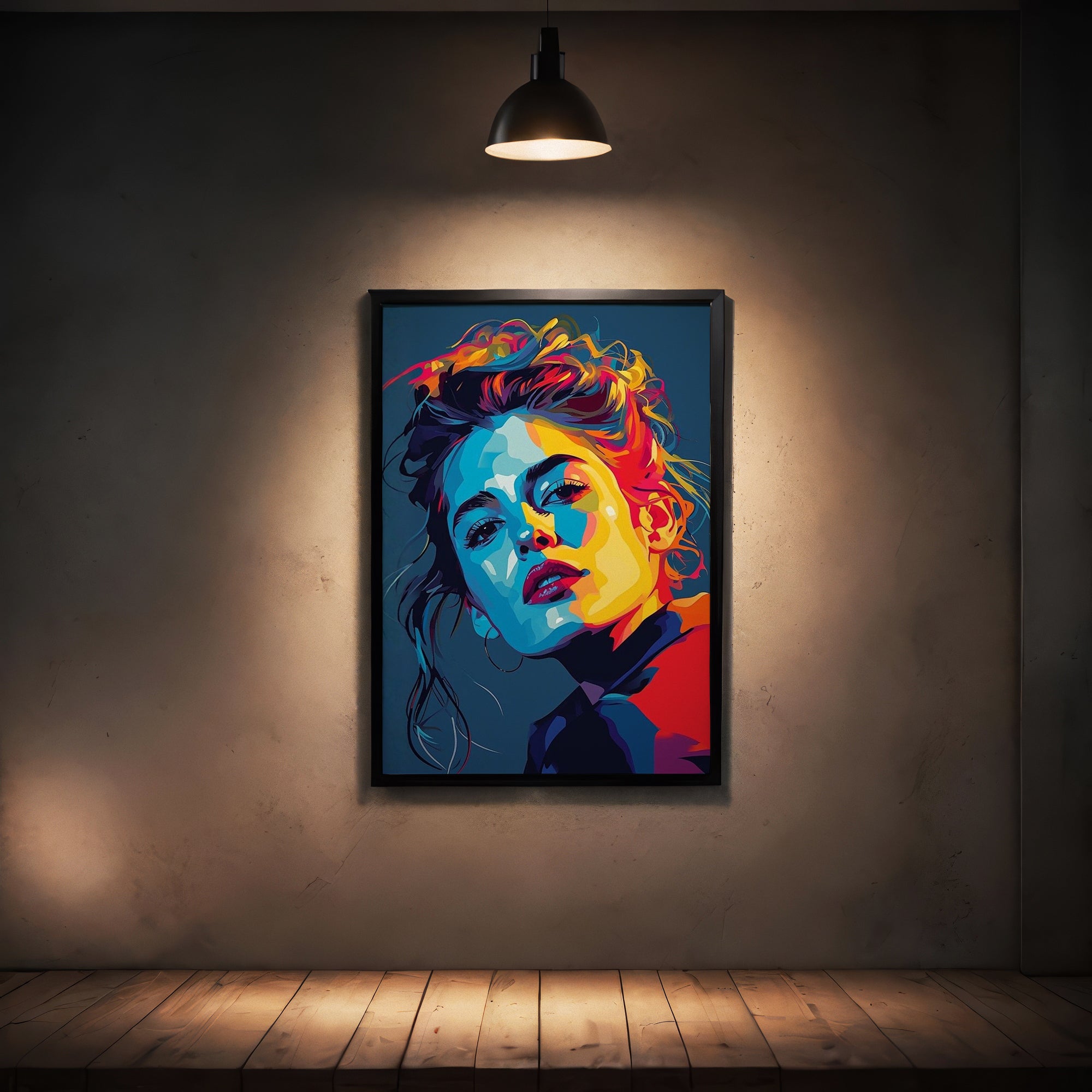 The Prismatic Stallion Abstract Frame