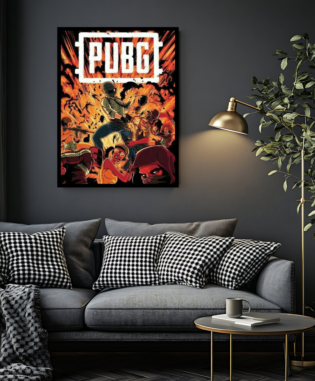 PUBG Battle Royale Comic-Style Frame