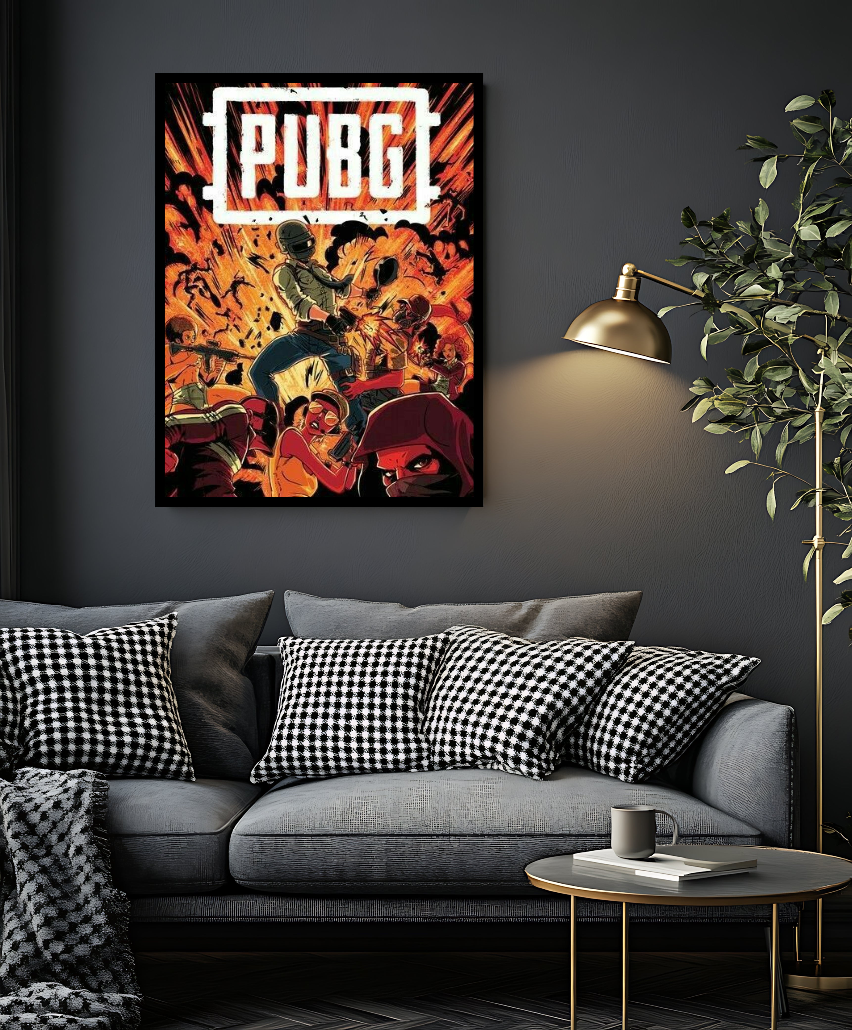 PUBG Battle Royale Comic-Style Frame