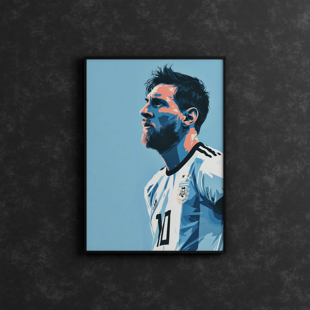 Lionel Messi "The GOAT" Argentina Frame