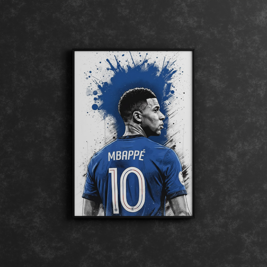 Kylian Mbappé No. 10 Dynamic Frame