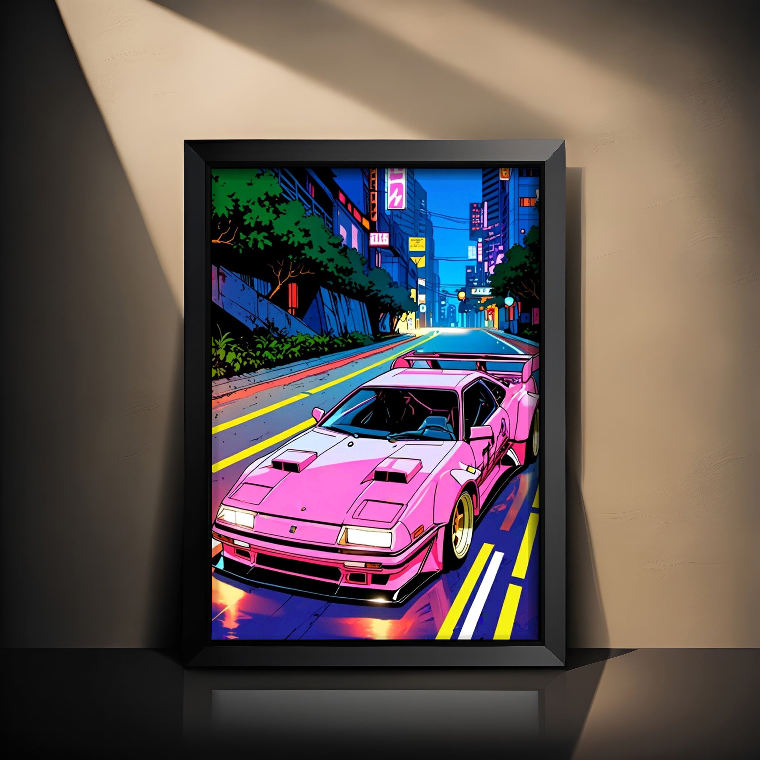 Synthwave Night Drive Frame