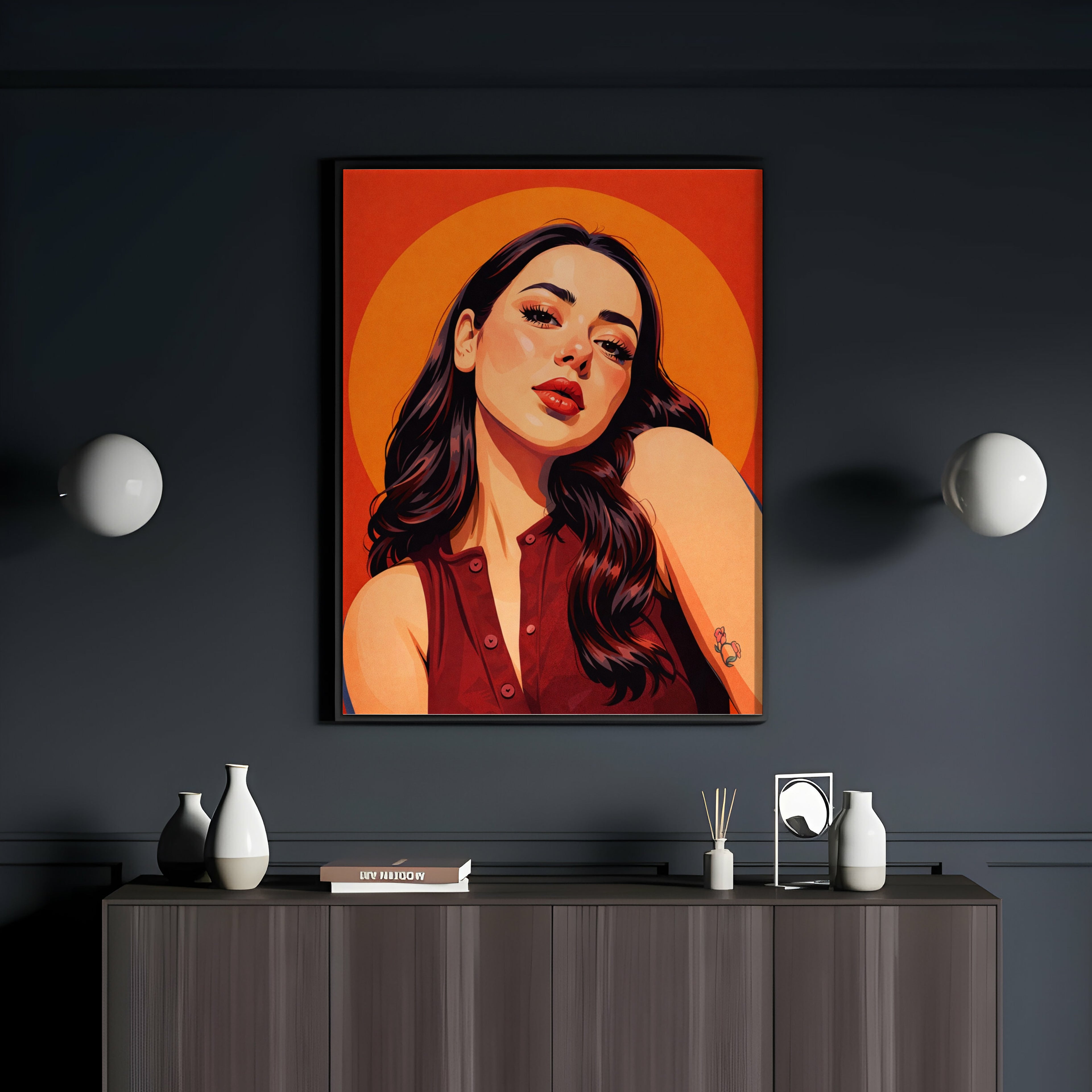 Hania Amir Sunset Serenade Frame