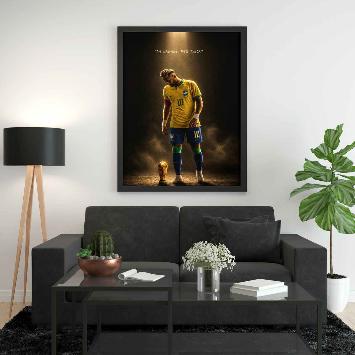 Neymar Jr. "1% Chance, 99% Faith" Frame