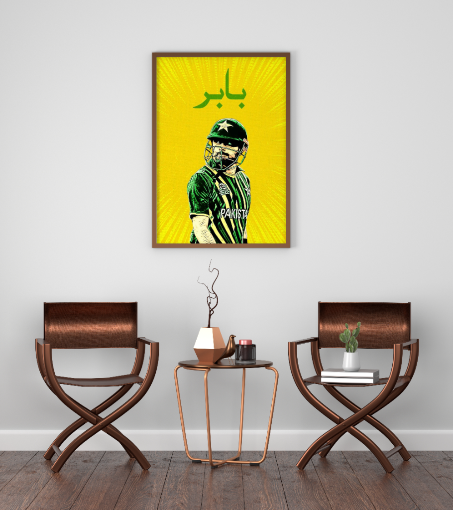 The King" Babar Azam Frame