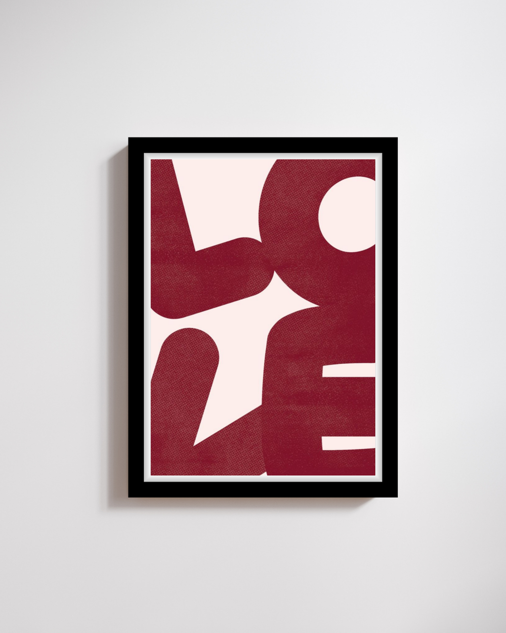 Abstract Love Statement Print