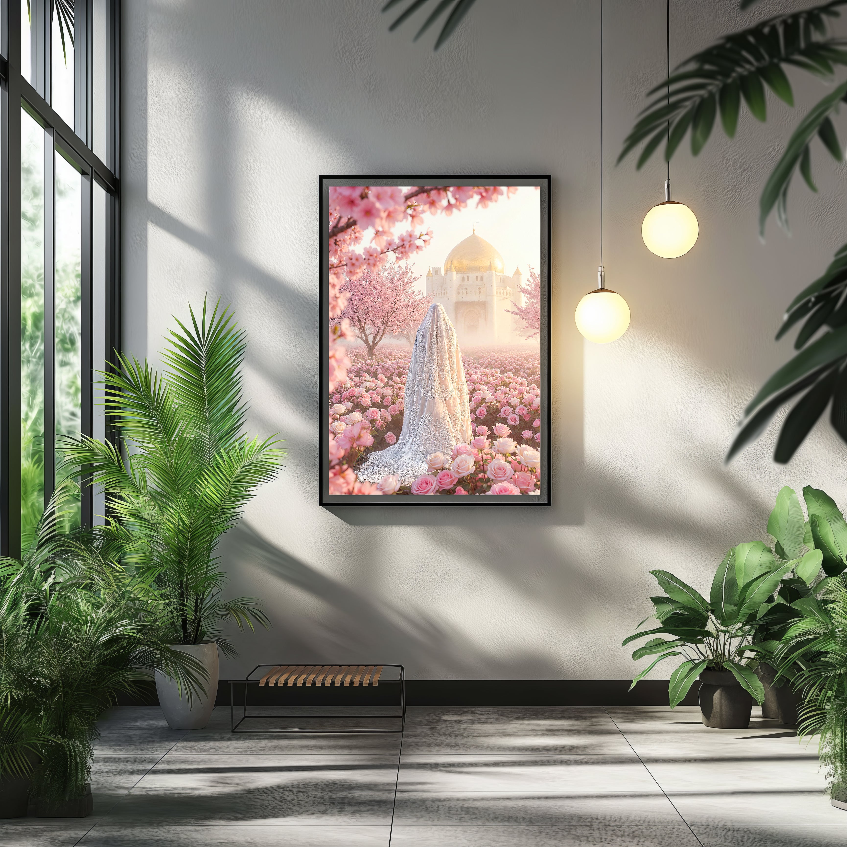 Ascension in Roses Wall Frame