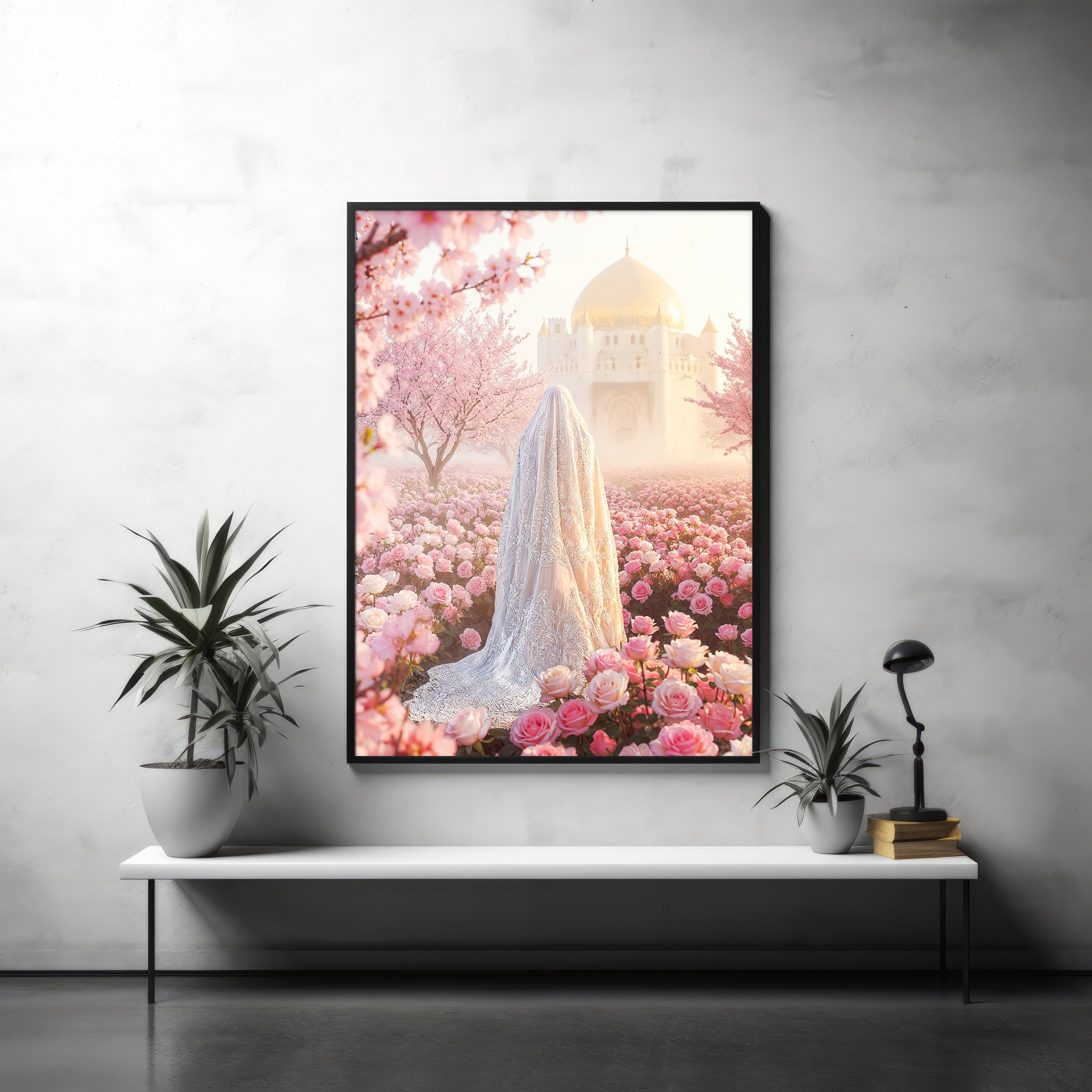 Ascension in Roses Wall Frame