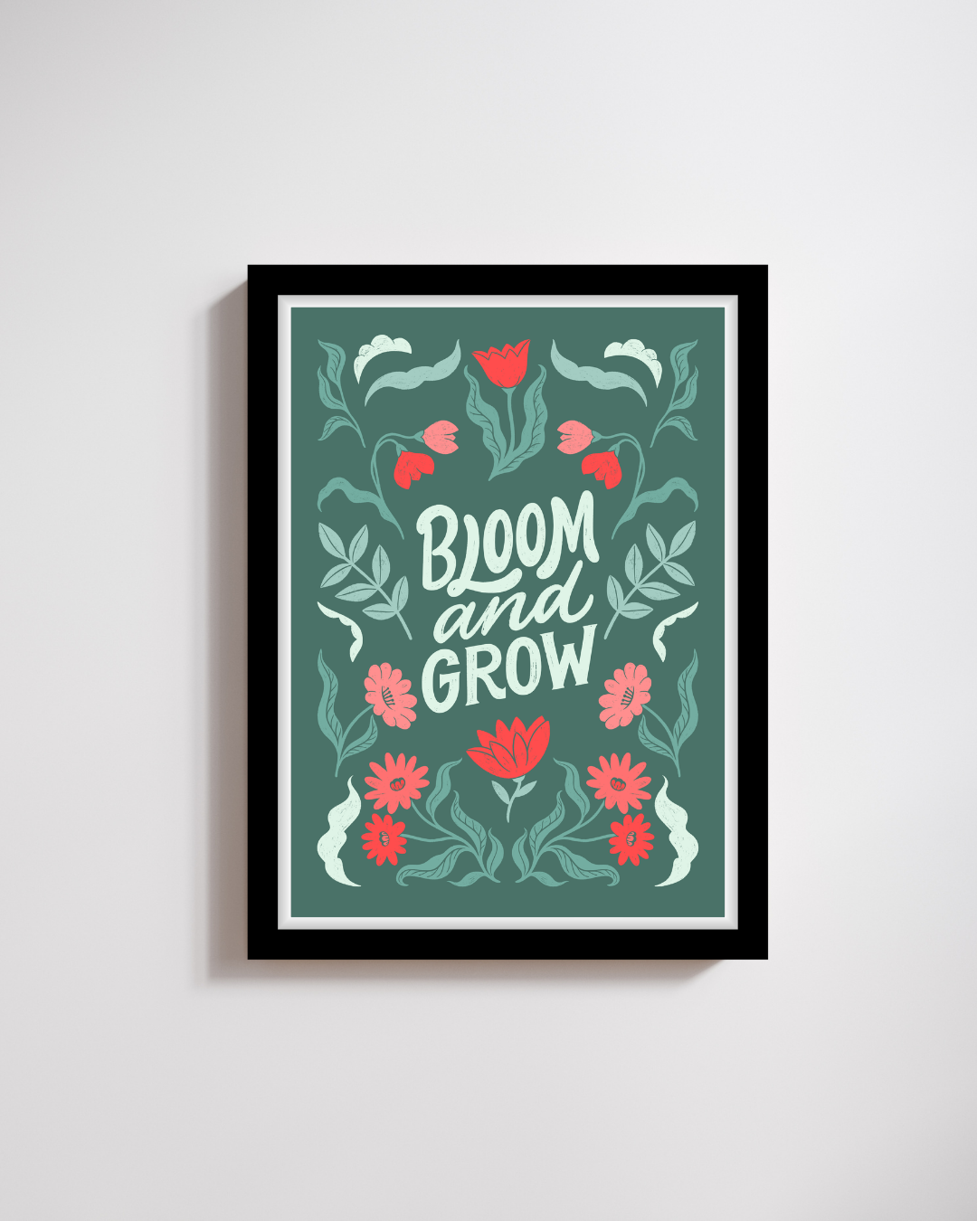 Bloom and Grow Floral Wall Art