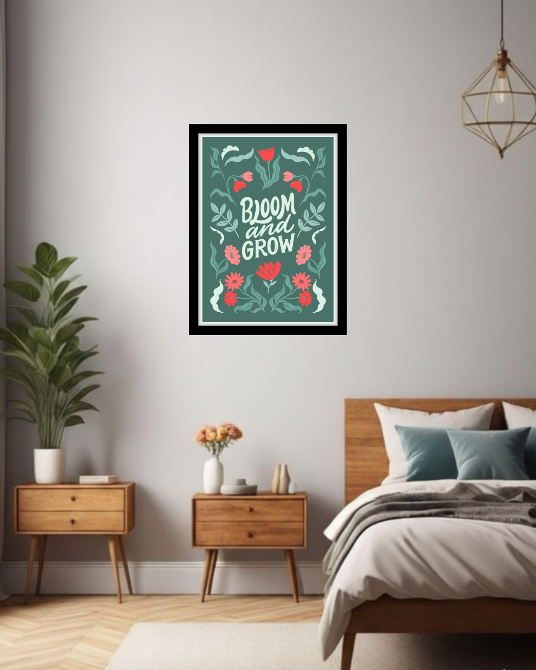 Bloom and Grow Floral Wall Art