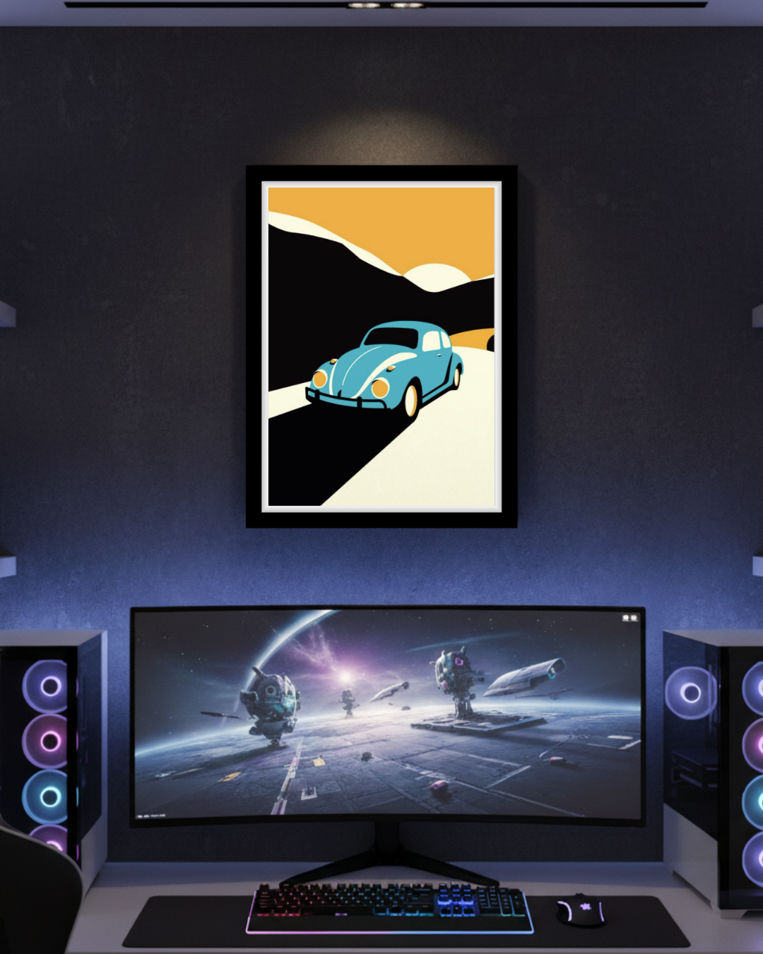 Blue Bug Sunset Drive