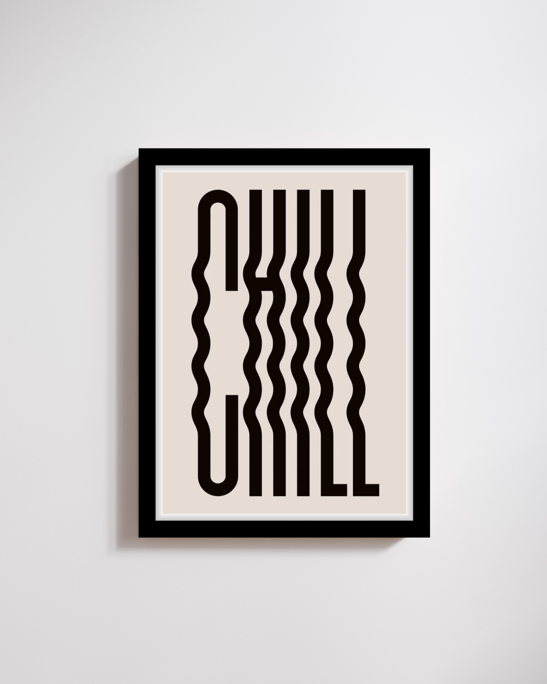 Chill Wavy Typography Art