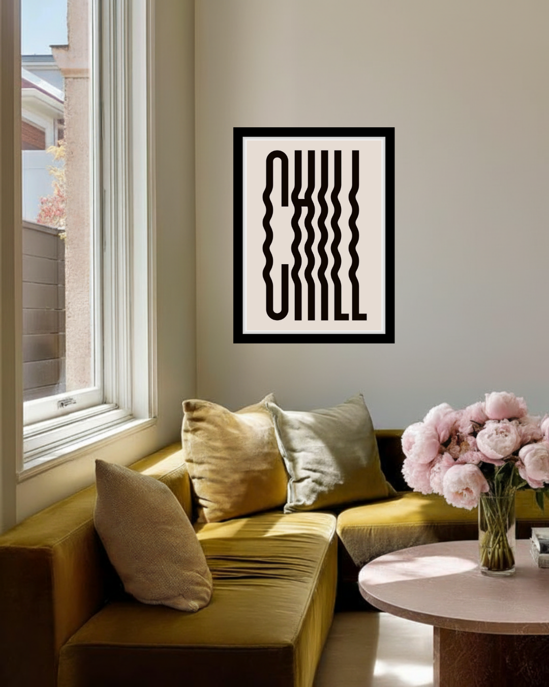 Chill Wavy Typography Art