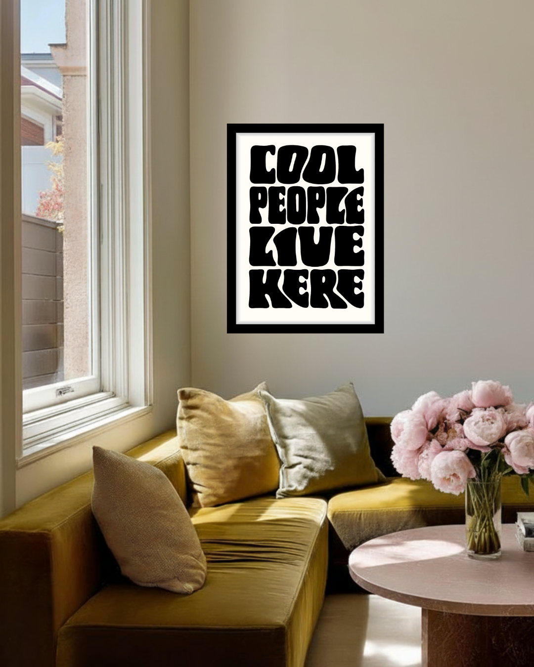 Cool People Live Here Typography