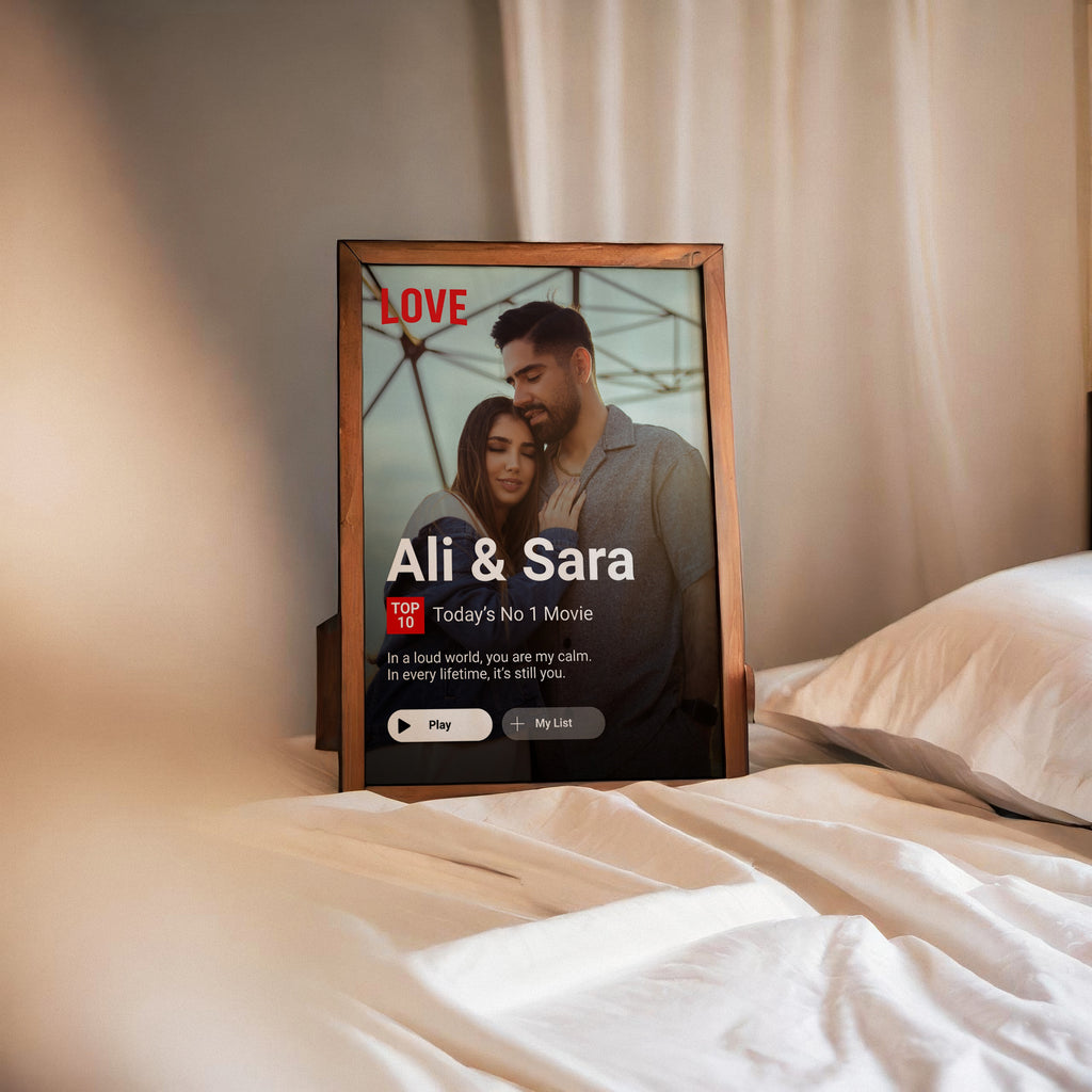 Custom Movie Interface Couple Wall Frame