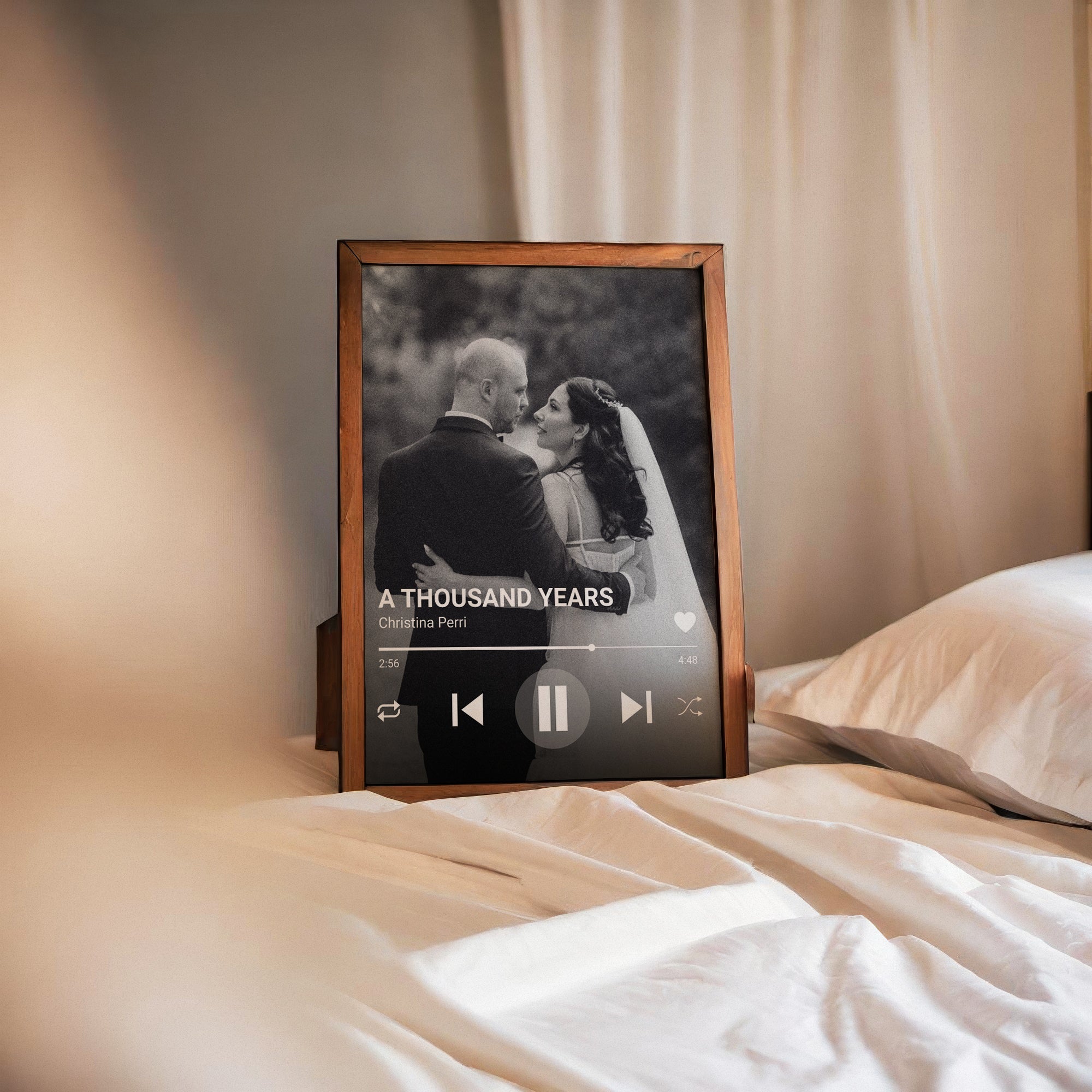 Custom Wedding Narrative Music Frame