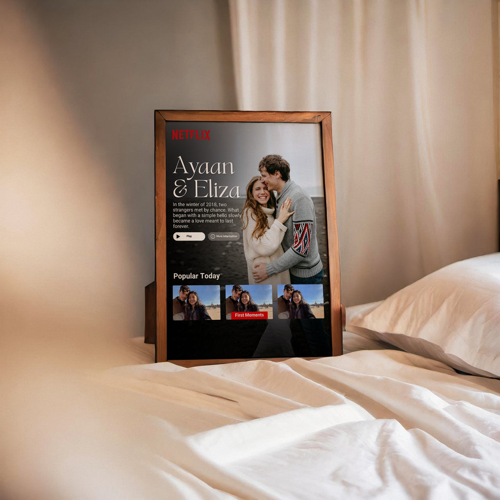Custom Netflix Style Love Story Frame