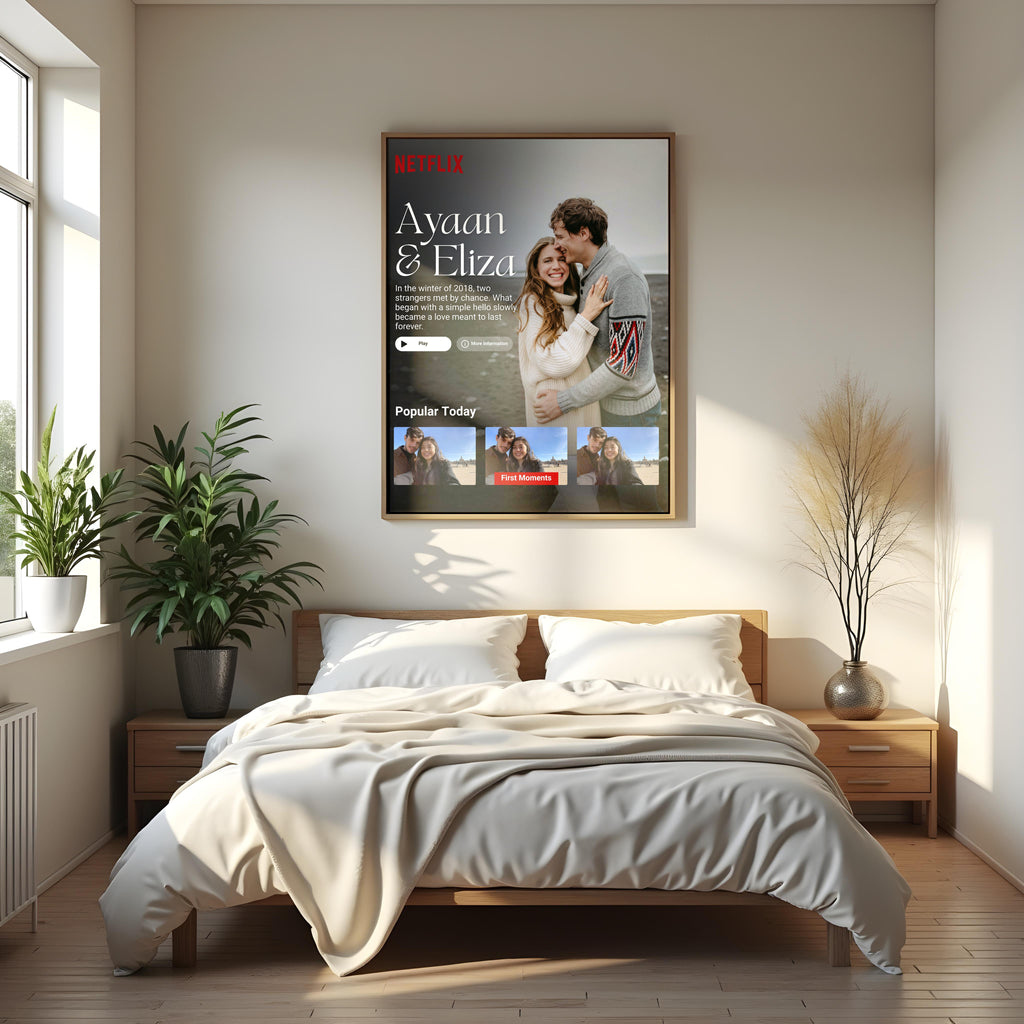 Custom Netflix Style Love Story Frame