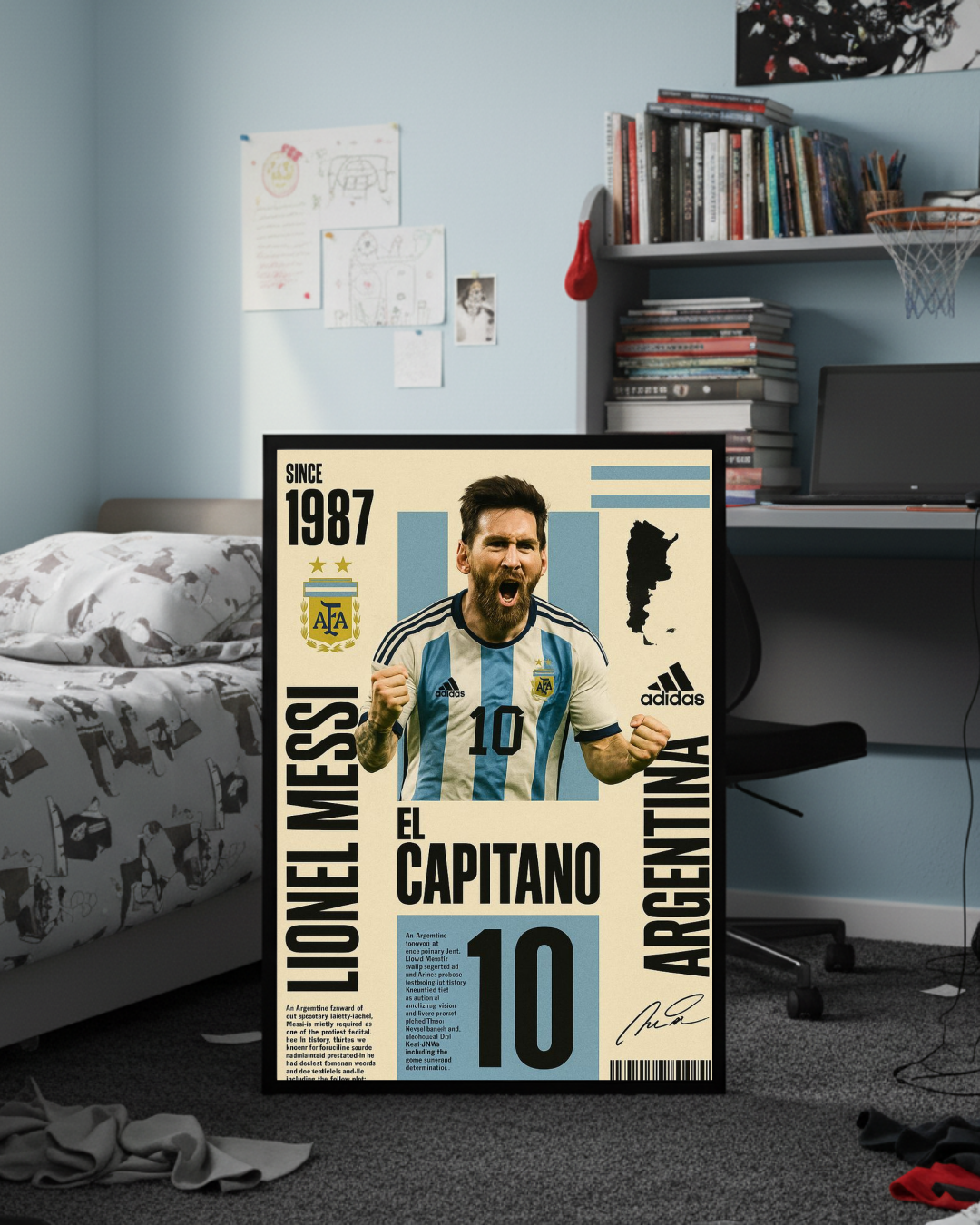Lionel Messi Argentina Frame