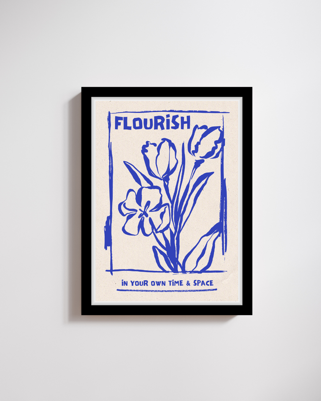 Flourish in Blue Floral Art