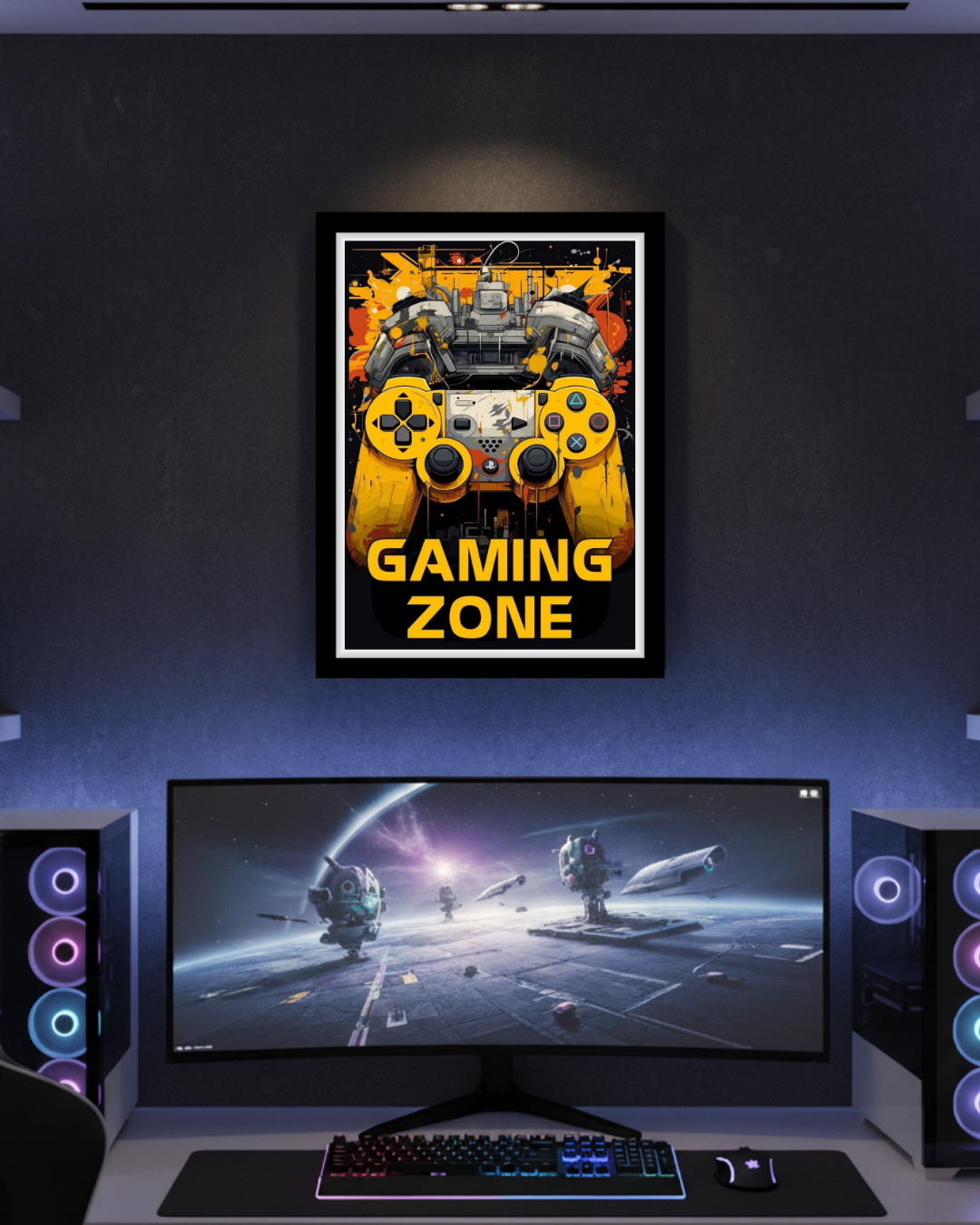 Gaming Zone Controller Art