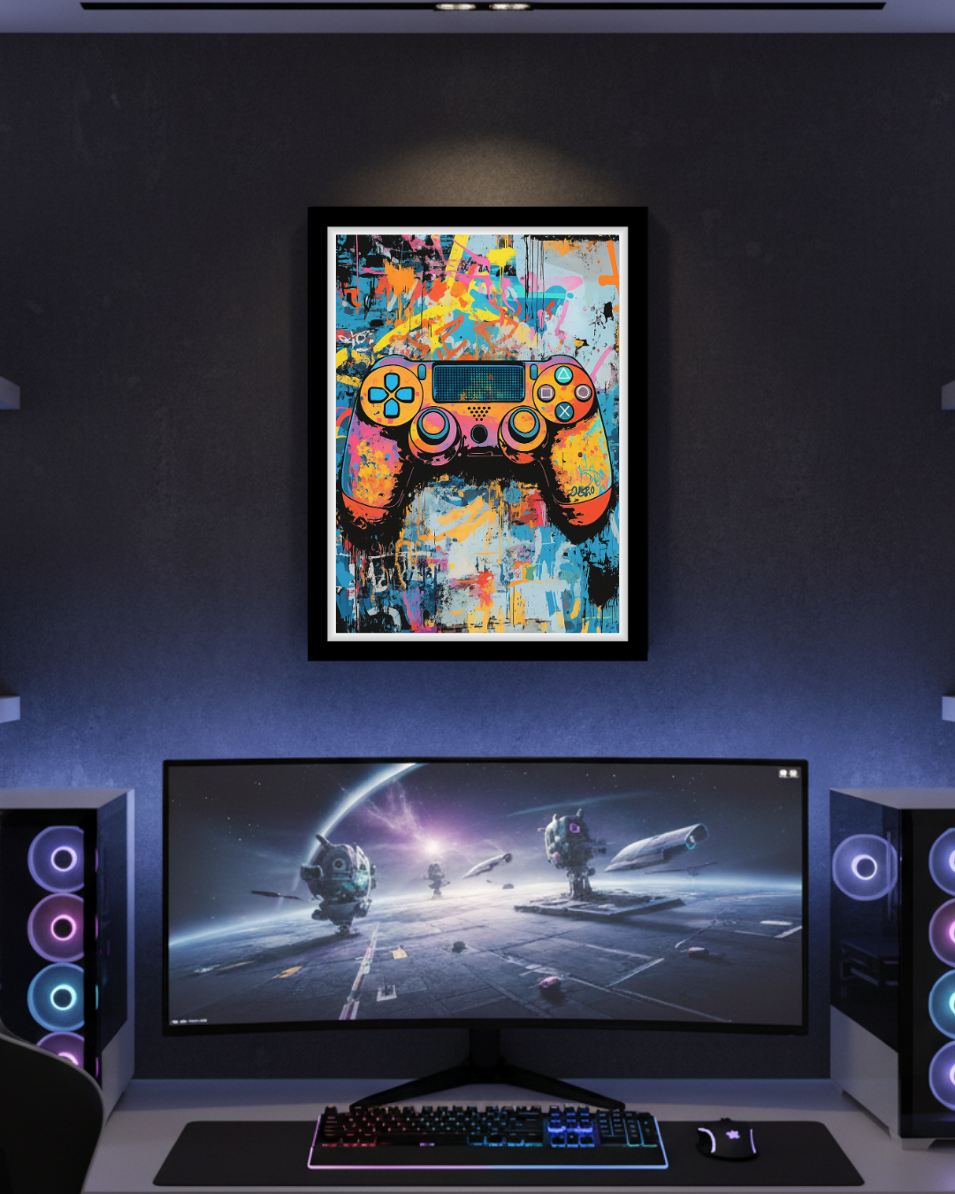 Graffiti Splash Controller Art