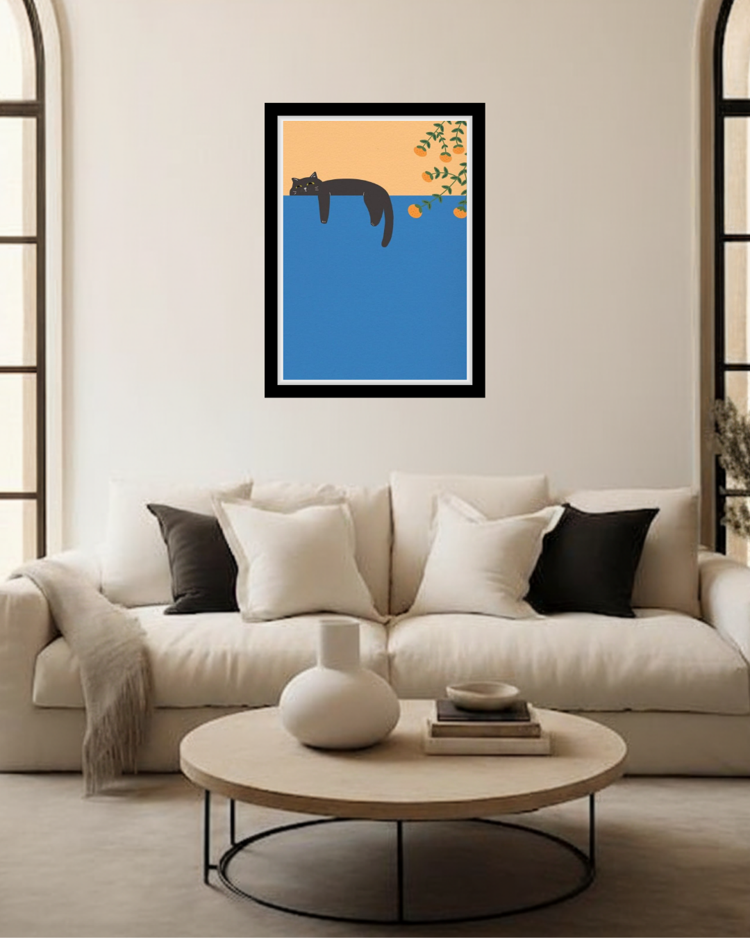 Lazy Cat & Orange Grove Art