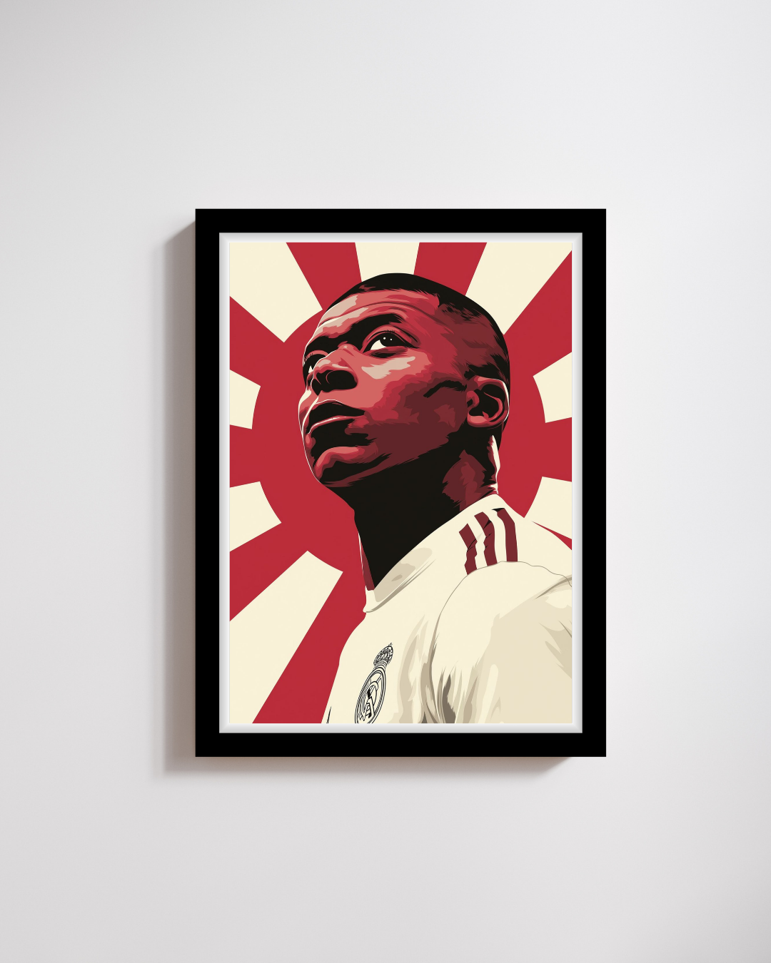 Kylian Mbappé Real Madrid Illustration Frame