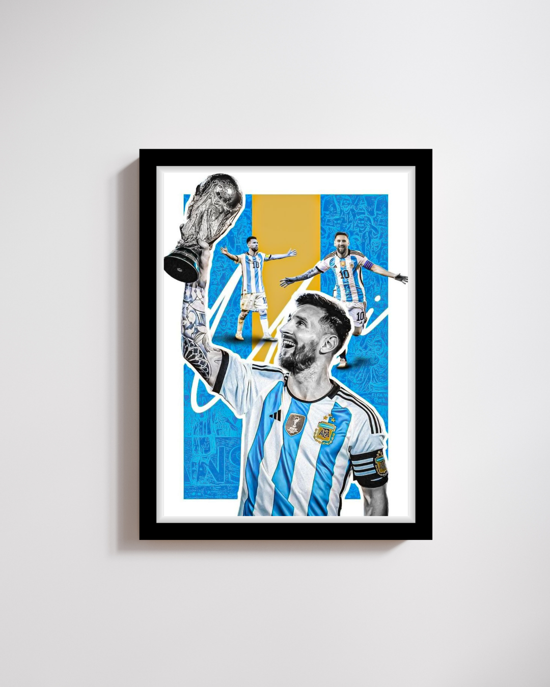 Lionel Messi Argentina Champions Frame