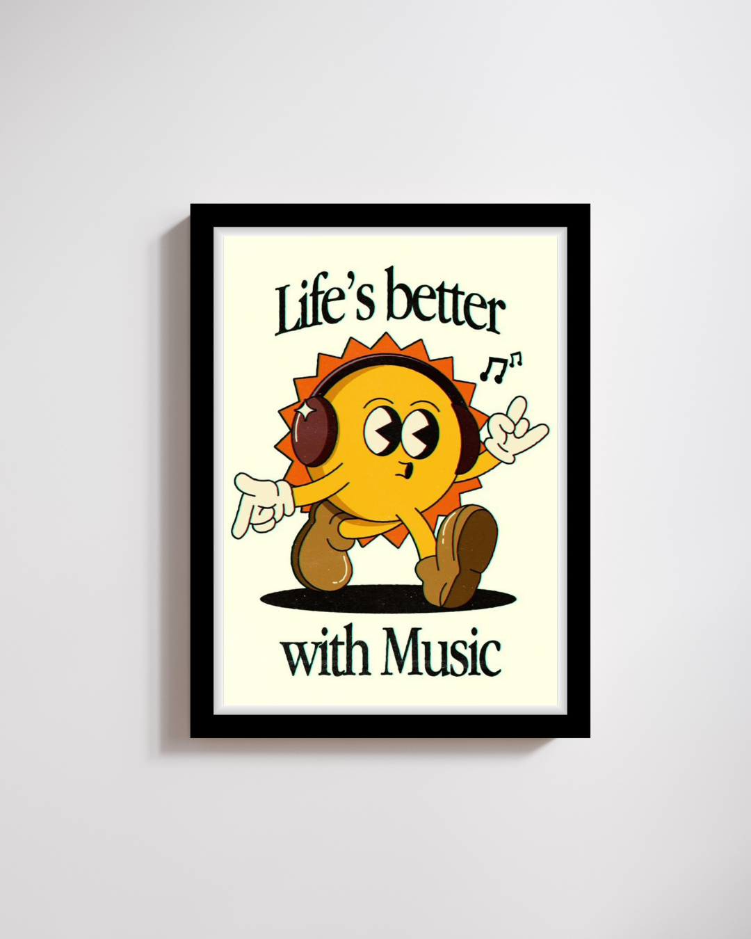 Music Lover's Sunny Vibe Print