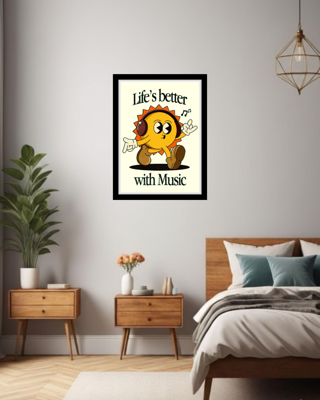 Music Lover's Sunny Vibe Print