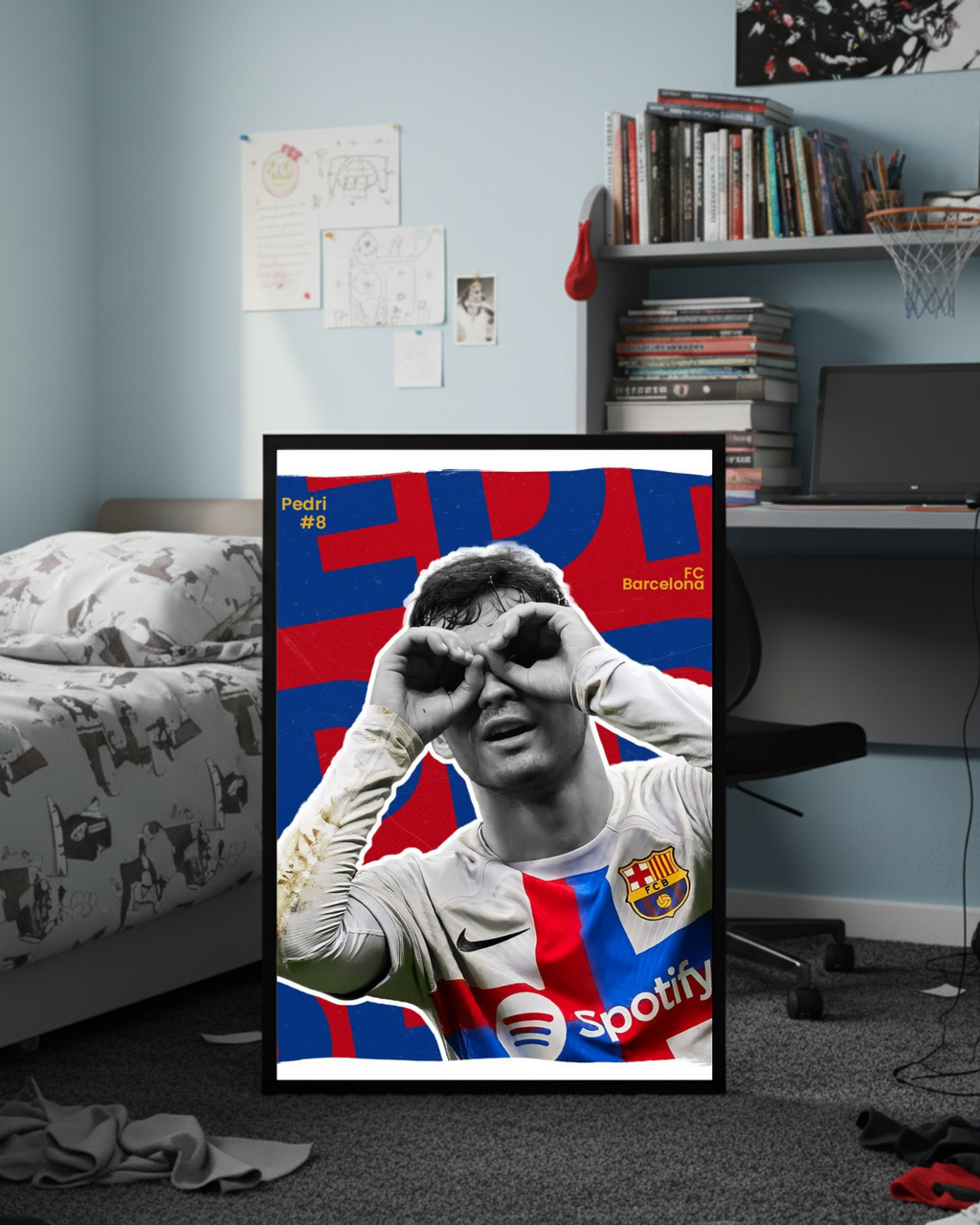 Pedri González "Goggles Celebration" Frame