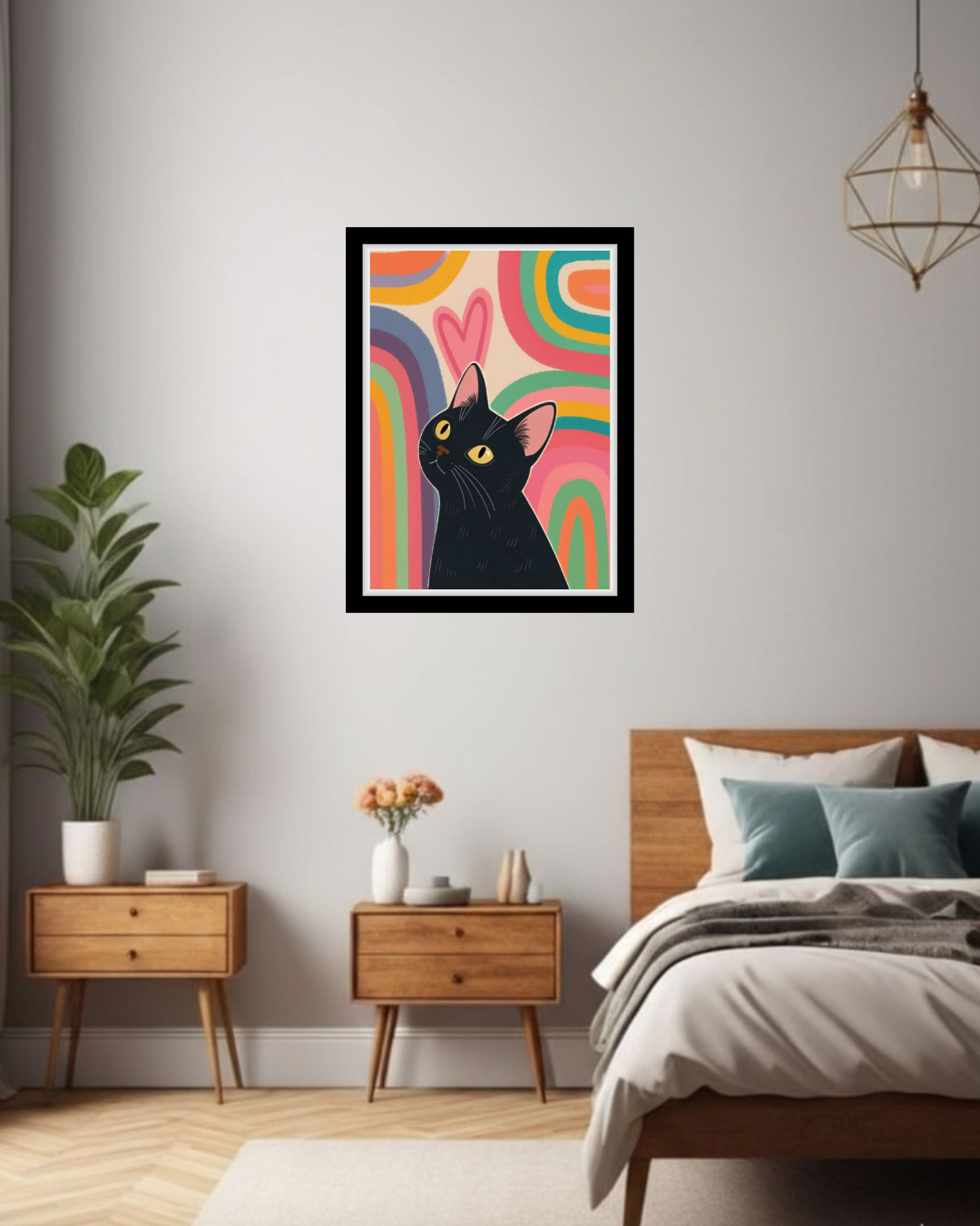 Rainbow Cat Dreamer Art