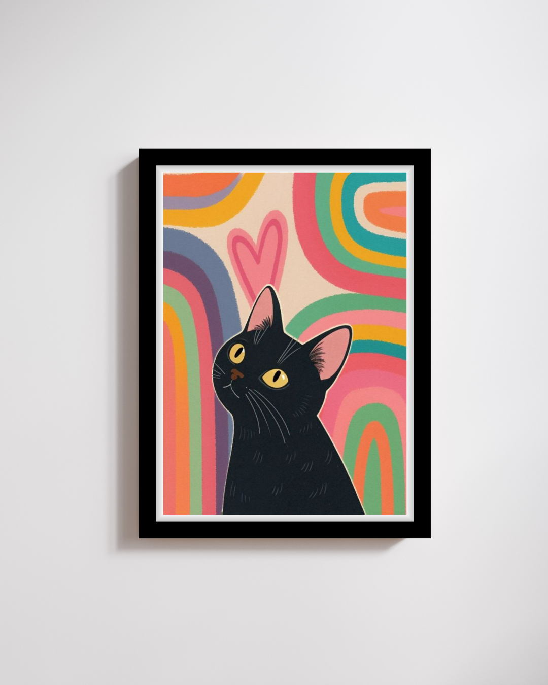 Rainbow Cat Dreamer Art