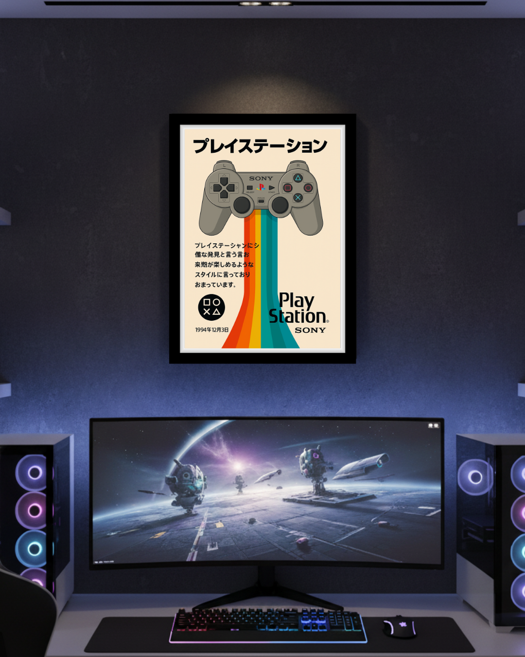 Retro PlayStation Ad Print