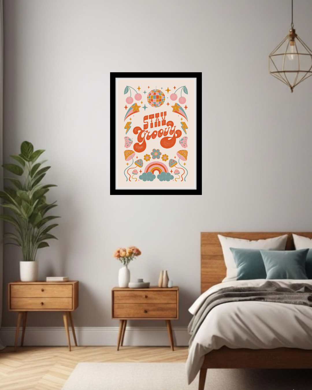 Stay Groovy Disco Wall Art