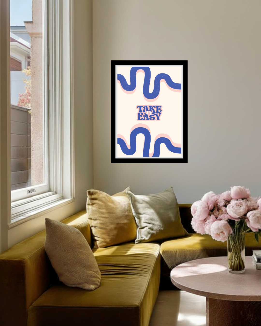 Take It Easy Wavy Art