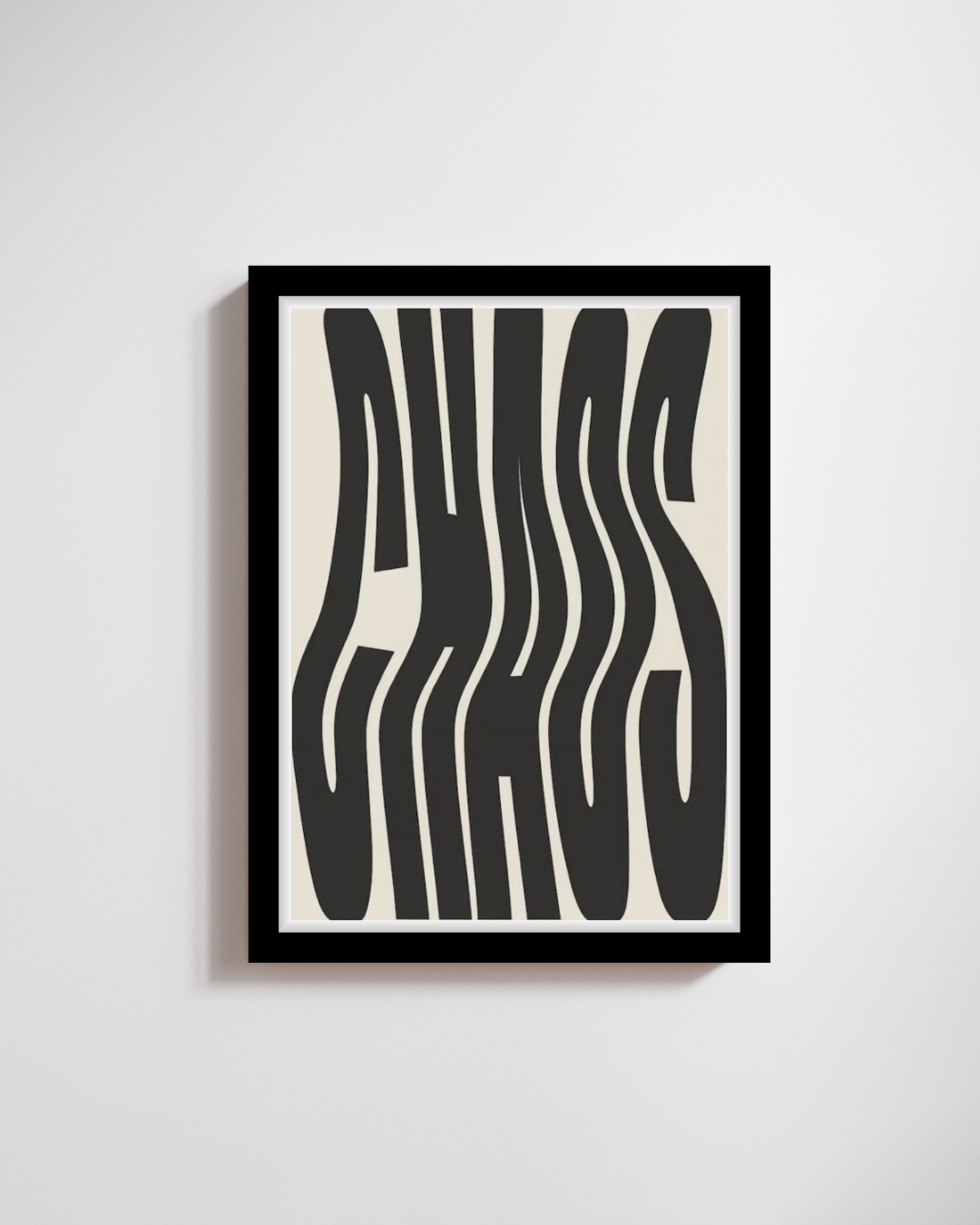 Wavy Chaos Typography Art