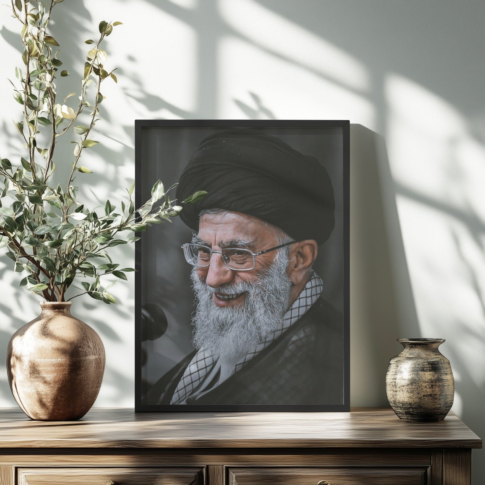 Imam Khamenei Gentle Portrait Frame