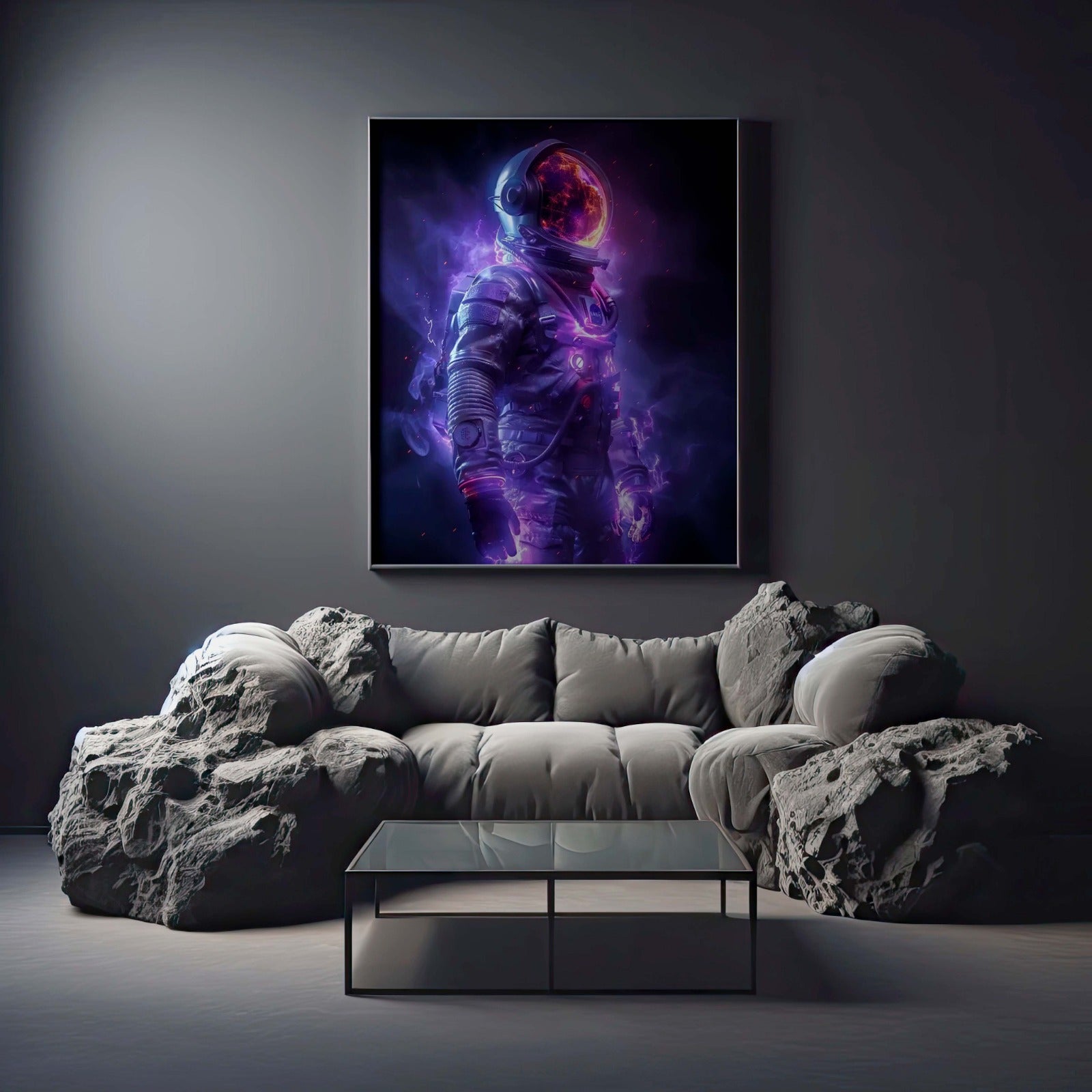 Cosmic Astronaut Neon Frame