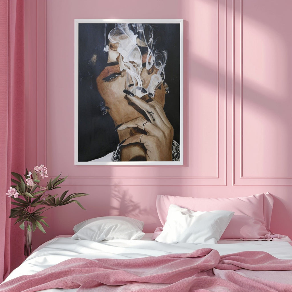 Enchanted Bloom Line Art Canvas