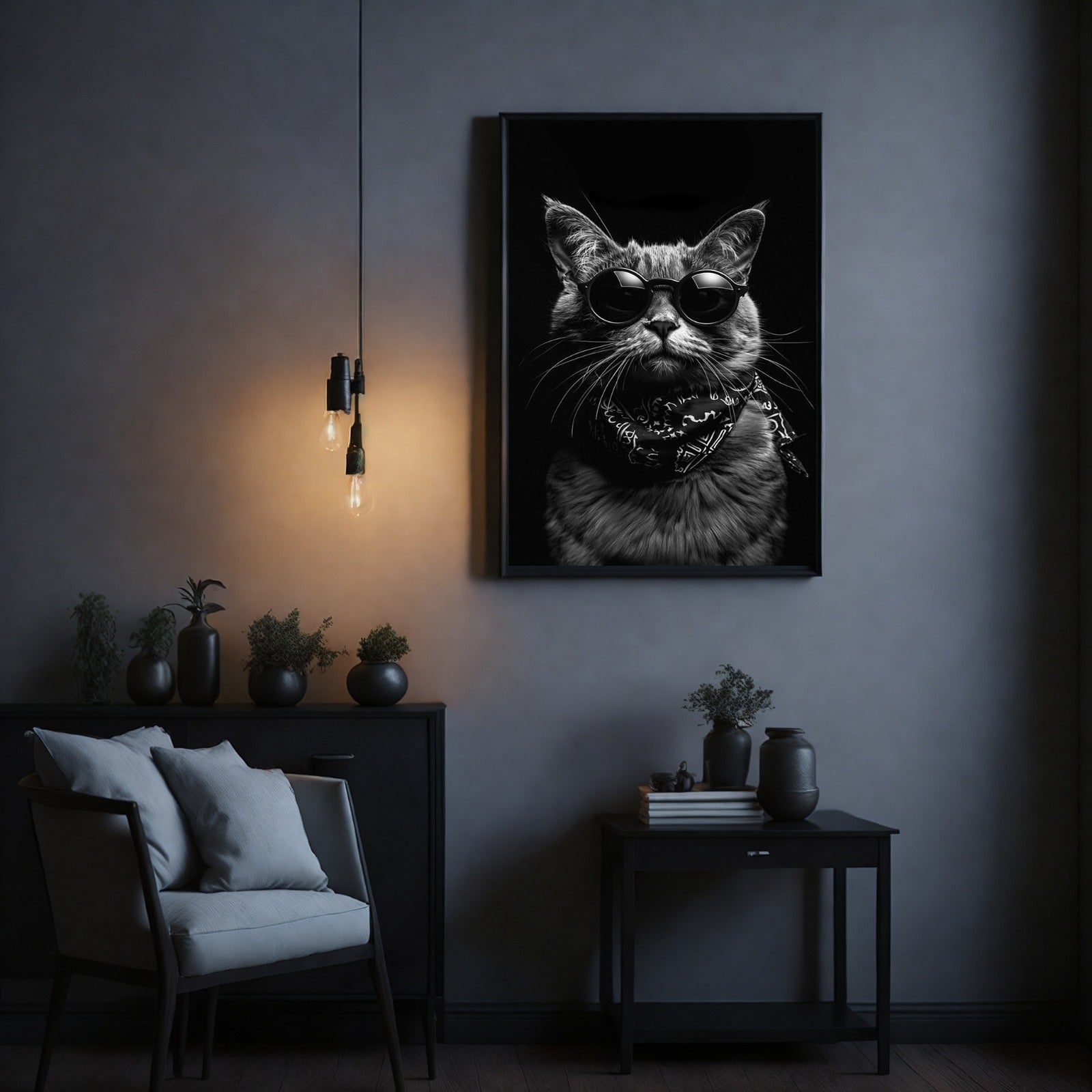 Swag Cat Black Frame